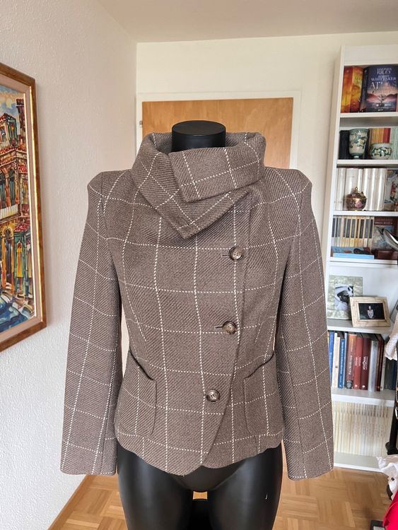 Blazer CLEMENT En Laine Angora Cachemire Rouge Taille 36 - Neuf Avec étiquette, Chic