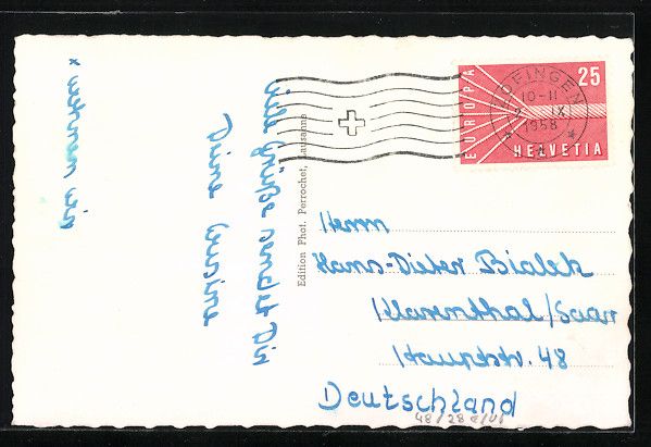 Cartoline postali: AK Zofingen, Strassenpartie mit Kirche – Usato da Berlin venduto da bartko-reher 1