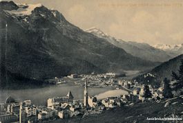 St. Moritz - Luftansicht + c1910