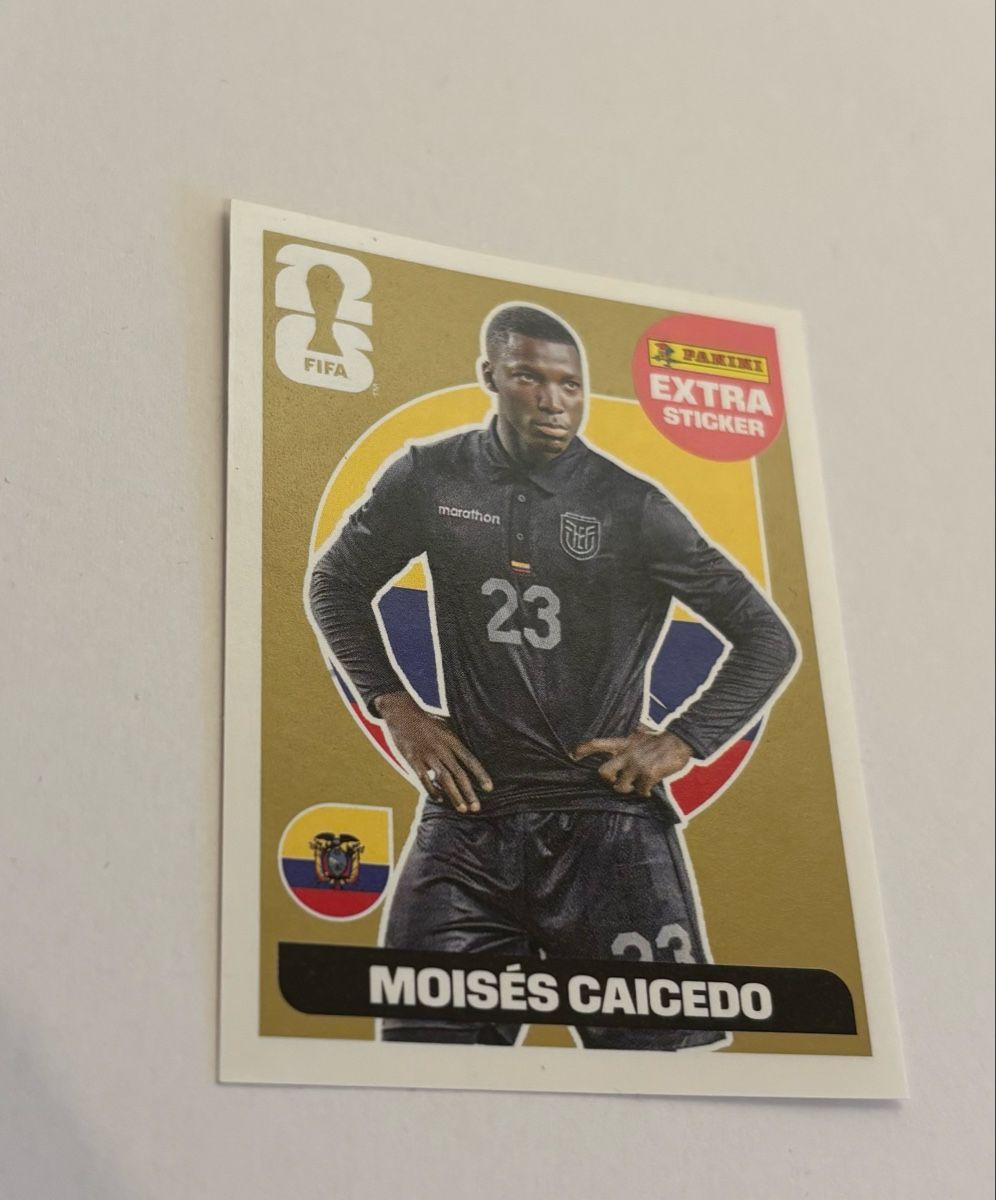 Moisés Caicedo Gold / Panini Wm 2026 Extra Sticker (Neu (gemäss ...