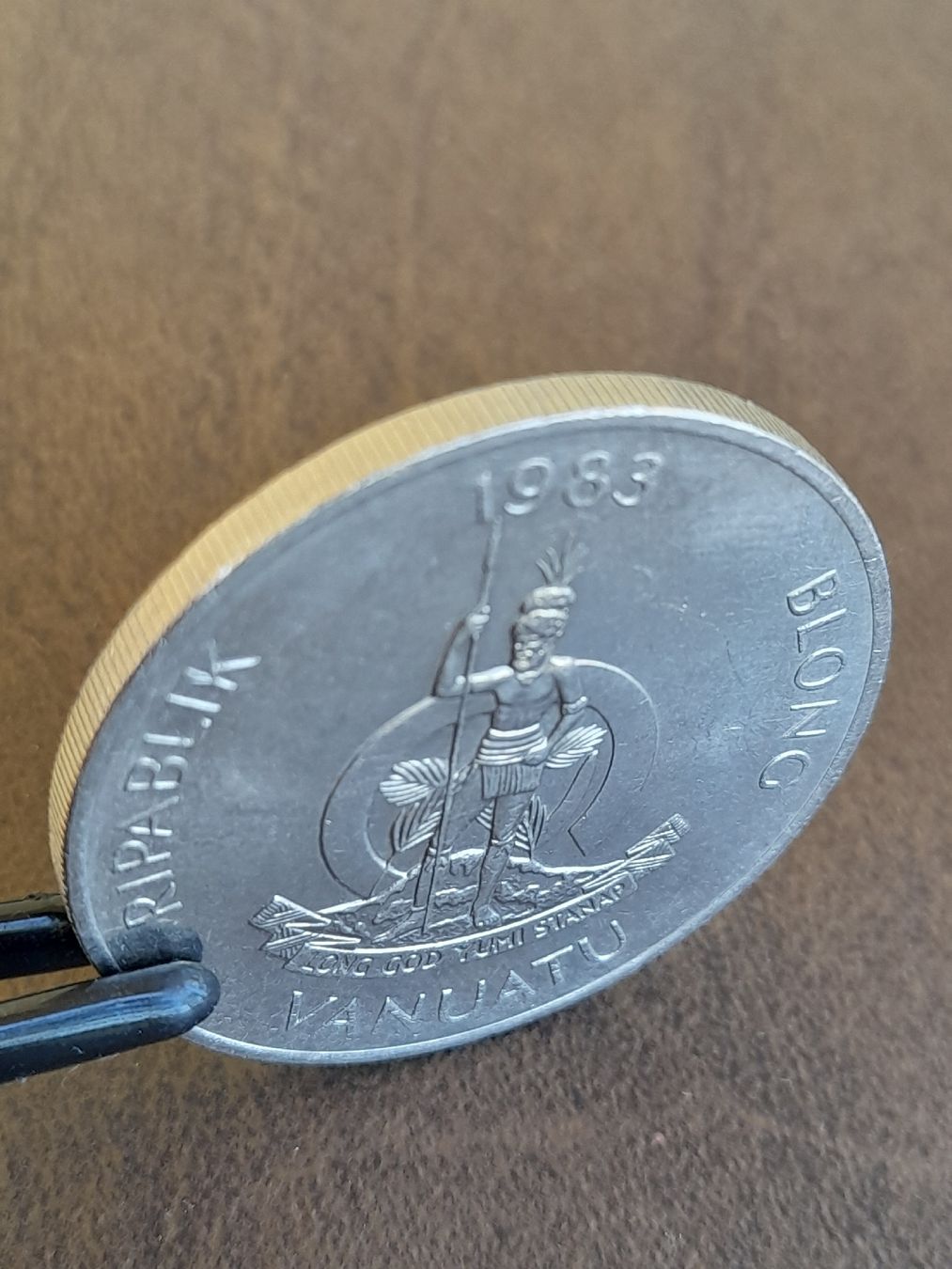 Tutti le monete: 50 Vatu 1983 VANUATU "MELANESISCHER KRIEGER" – Usato da Basel venduto da Basel_20 6