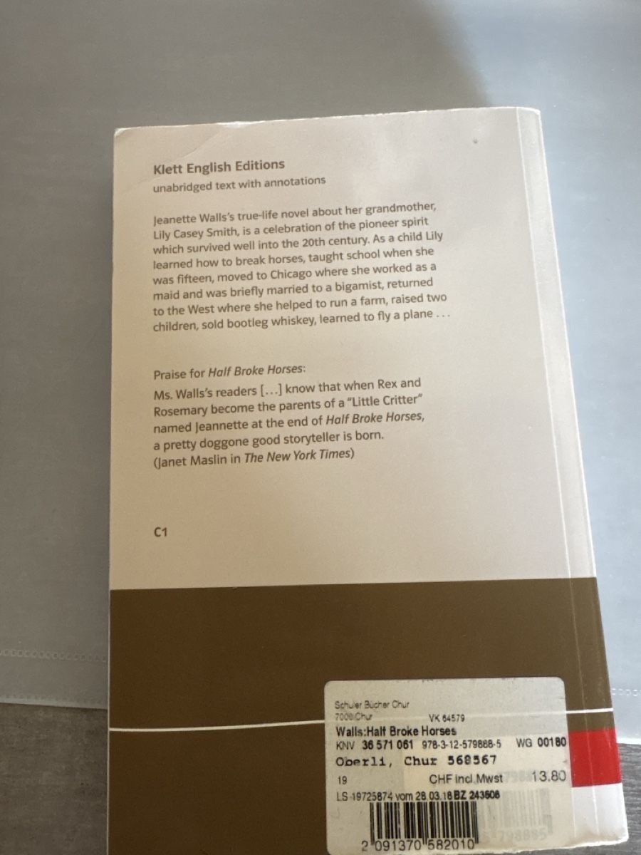 Livres: Half Broke Horses  – D'occasion à Bern par anni2213 1