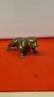 Antike Messing Figur Bulldogge, Rarität für Sammler!