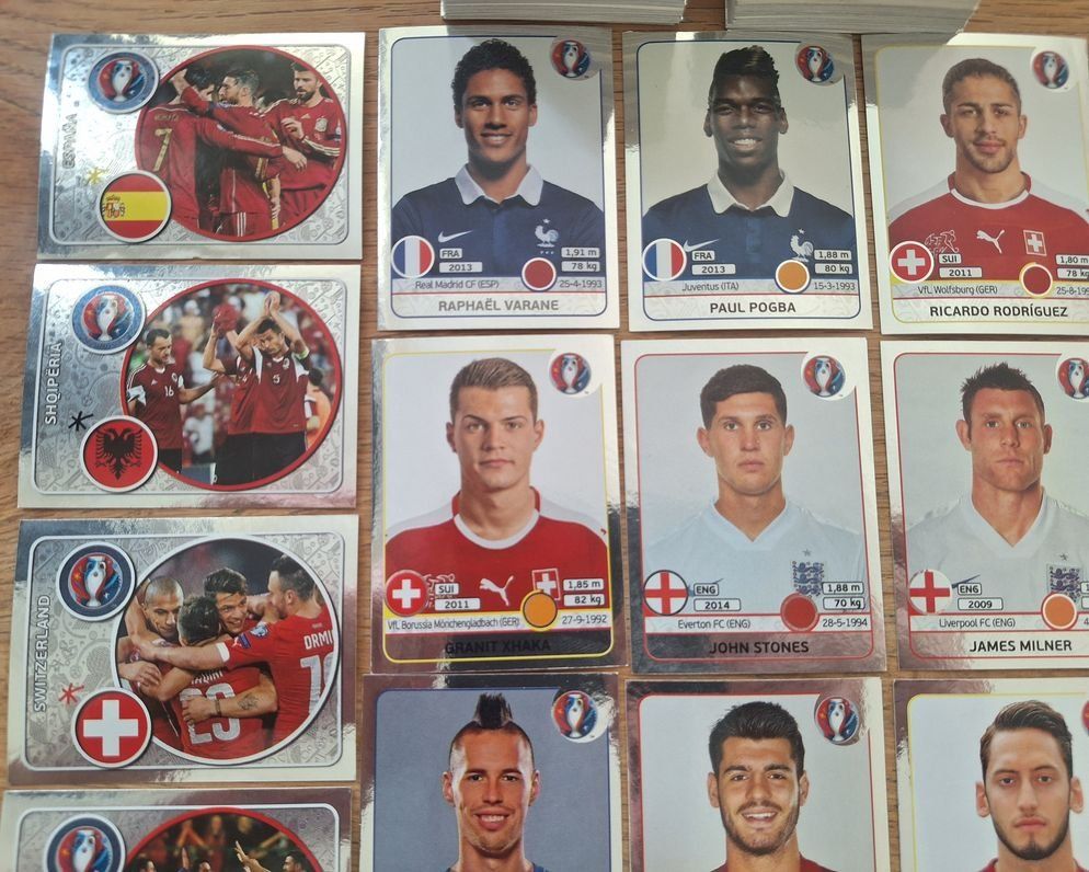 Panini Carte collezionabili: Panini EM 2016 / 405 gut erhaltene Stickers / CH Version – Usato da Horw venduto da Zemmerli 1