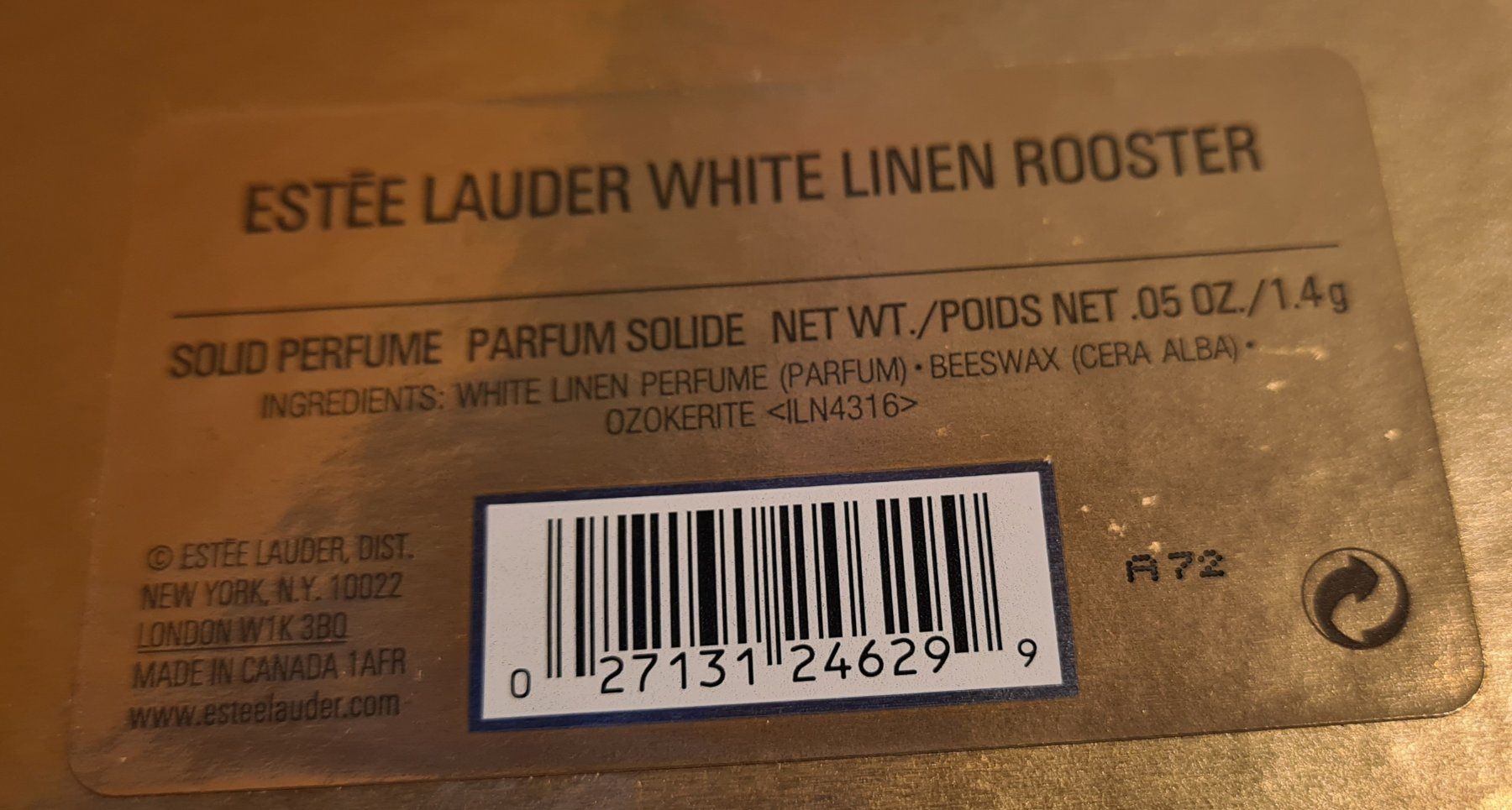 Estée Lauder Profumi & Eau de Toilette: Estée Lauder WHITE LINEN ROOSTER – Usato da Steinmaur venduto da TobiasKern 4