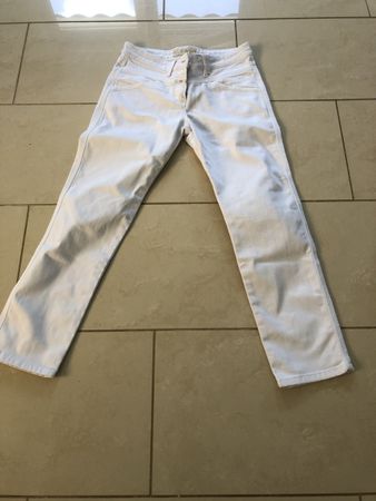 Closed Damen Jeans, Pedal position, weiss