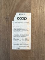 Coop Tageskarte 2. Klasse gültig bis 28. Oktober 2026