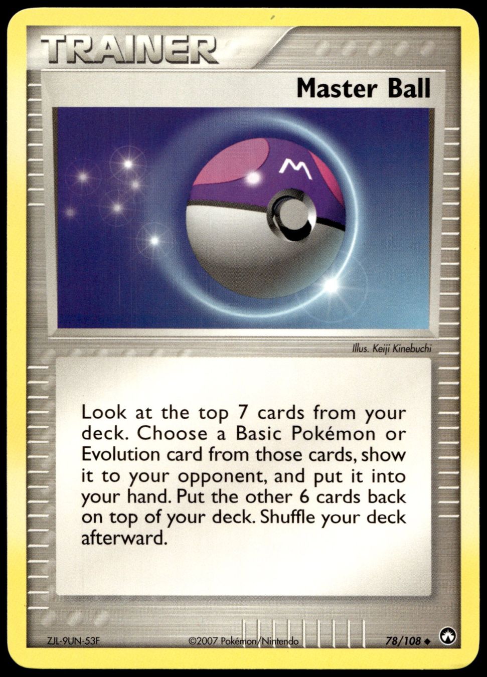 Pokémon Carte collezionabili: Master Ball 78/108 Pokémon EX Power Keepers – Usato da Uster venduto da Madame_Cards
