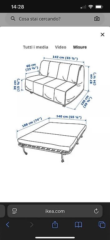 Ikea Divani: Divano letto – Usato da Aranno venduto da sandro.comina 4