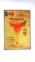 Plaque en métal vintage Margarita