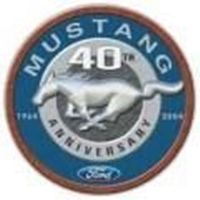 Blechschild rund-40 JAHRE FORD MUSTANG