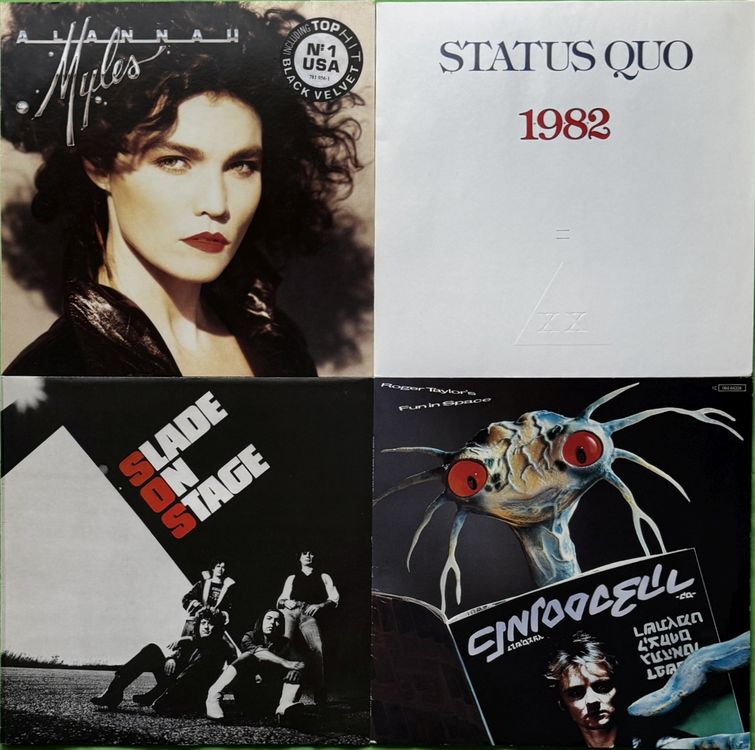 4 Schallplatten Roger Taylor Slade Status Quo Alannah Myles (Gebraucht ...