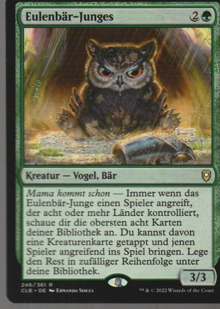 Magic The Gathering Carte collezionabili: TCG Magic The Gathering MTG CLB 246 Eulenbär-Junges – Nuovo (secondo la descrizione) da Vezia venduto da Aquarius_Age