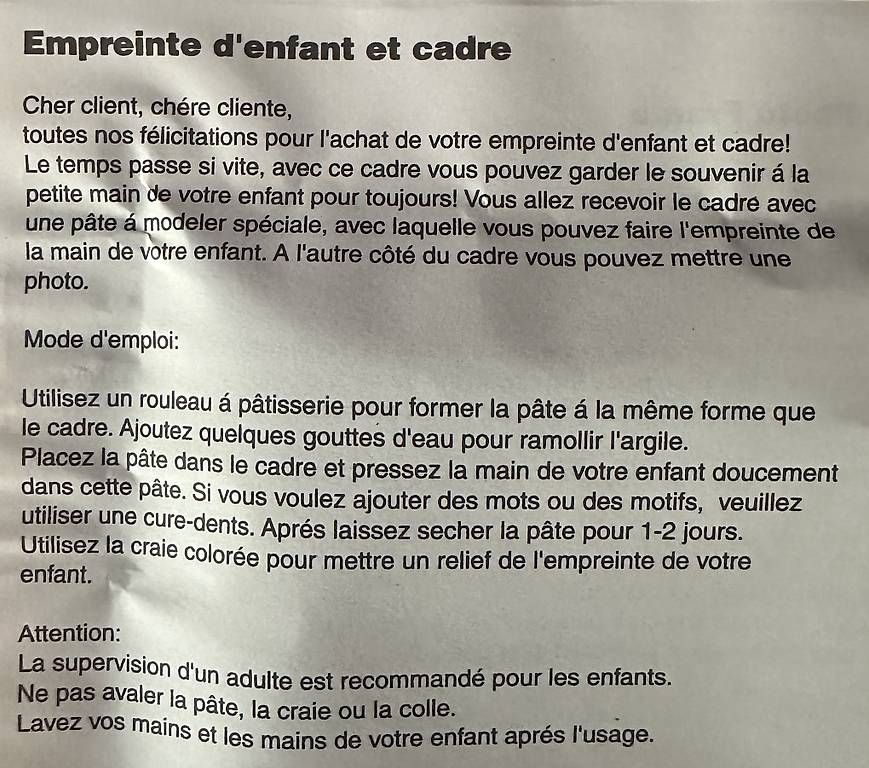 Cornici: Cadre + empreintes baby bébé - NEUF – Nuovo e nell'imballaggio originale da La Chaux-de-fonds venduto da ccjp 2
