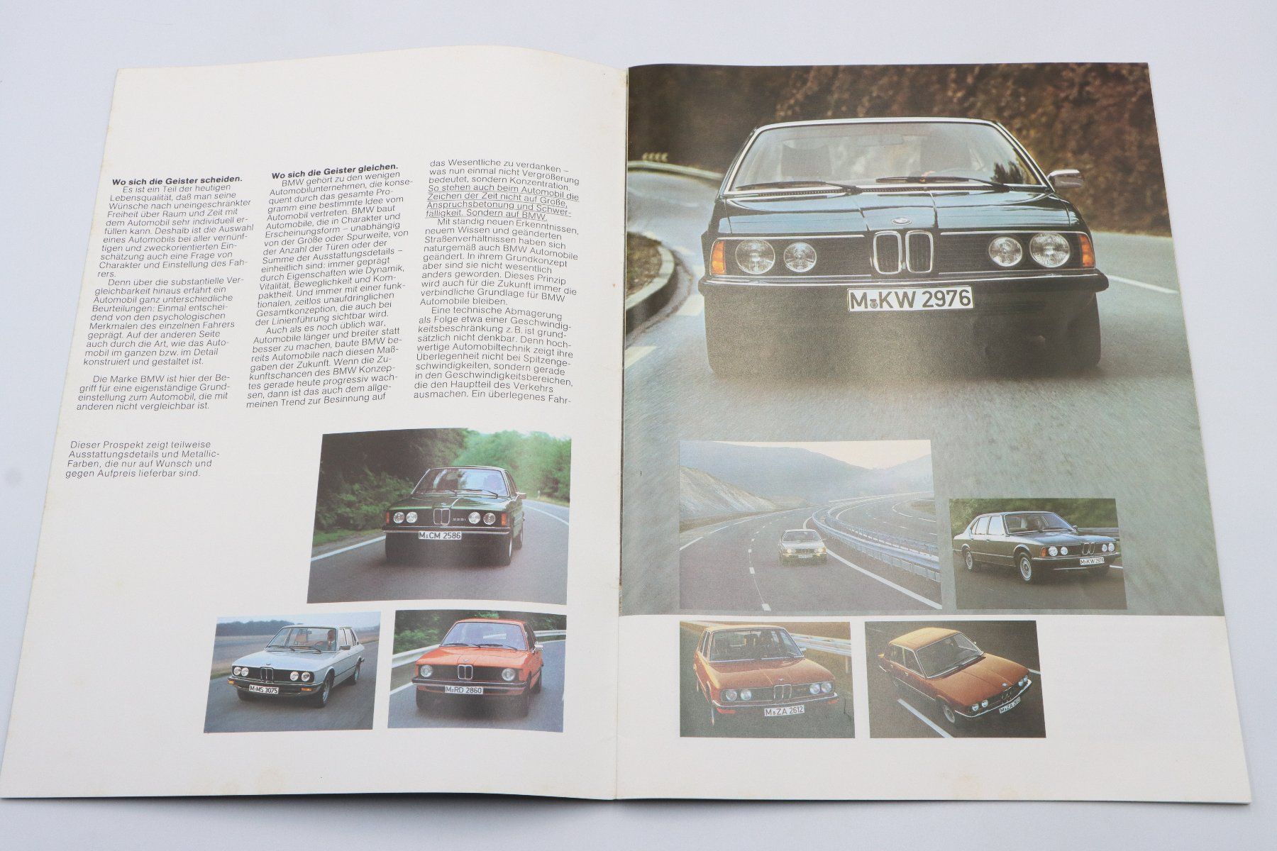 BMW Documents: BMW Modellprogramm 1978 Prospekt – D'occasion à Bühl b.Aarberg par Collectorpassions 2
