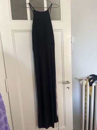 Robe longue Zara noir bretelles croisées taille M