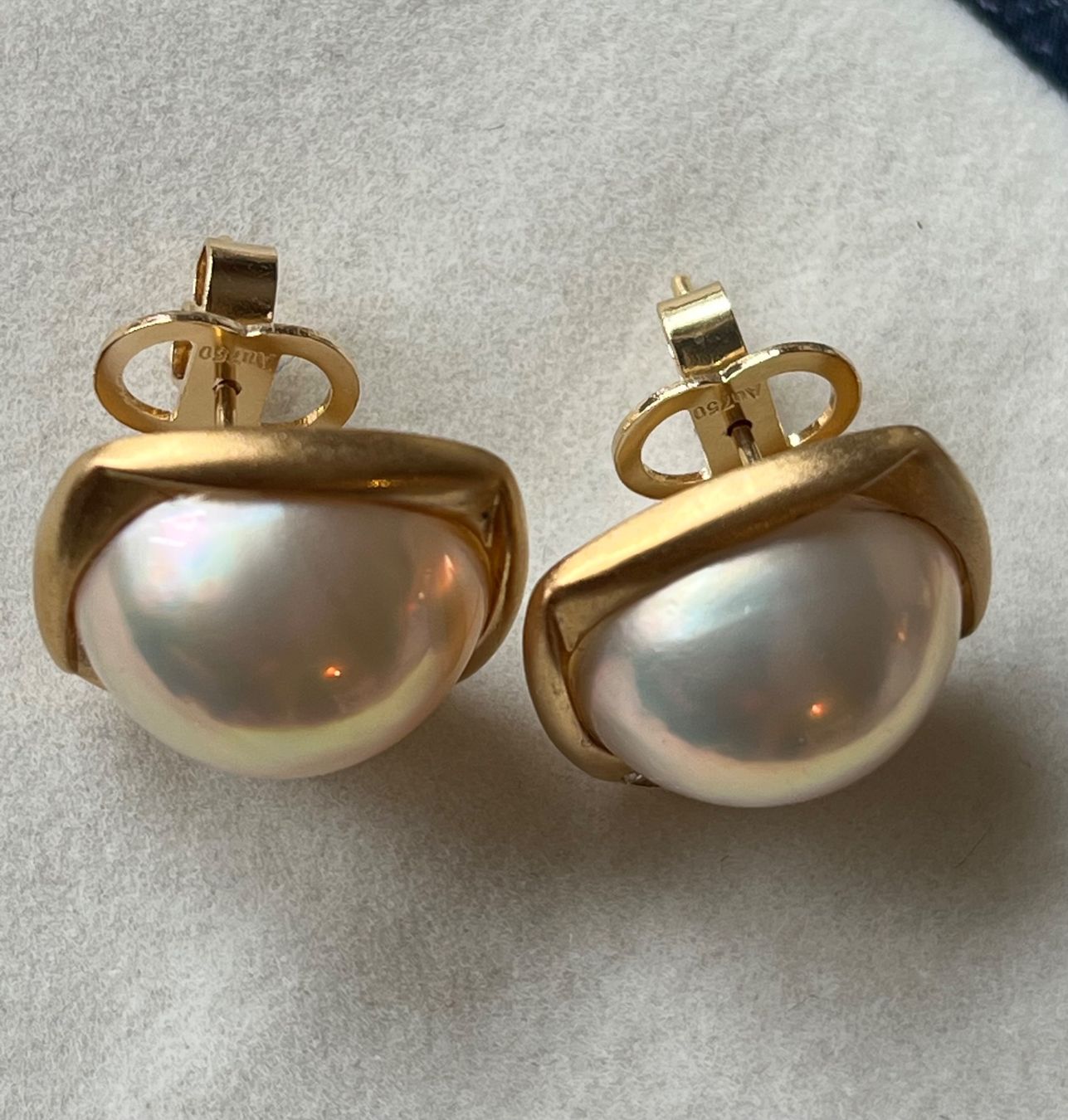 Orecchini pendenti & Orecchini a lobo: Ohrstecker Mabe Perle G18K Brillanten – Nuovo (secondo la descrizione) da Bern venduto da Steinfieber 7