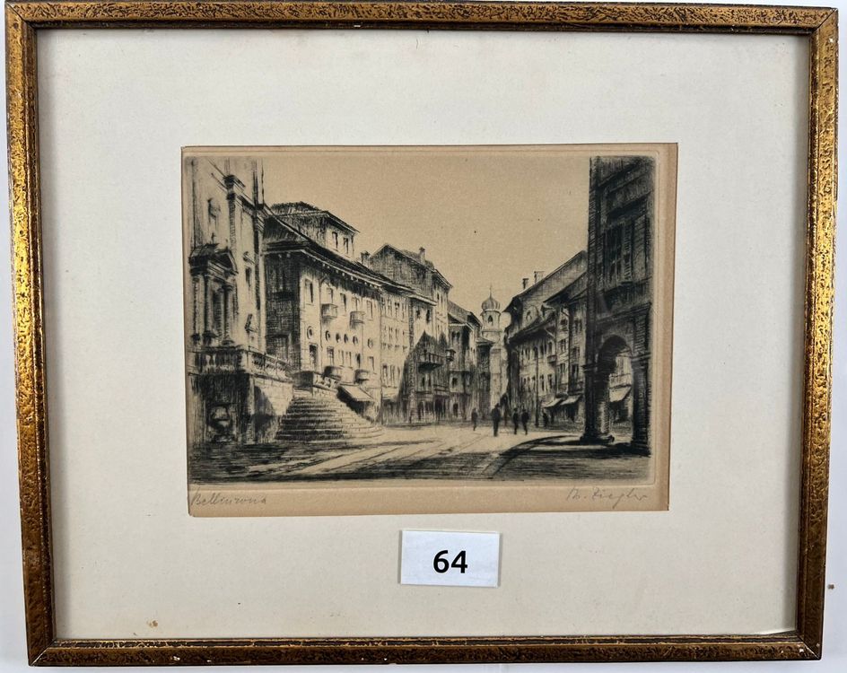 Heinrich Jakob Ziegler (1888 1973) Bellinzona Kaufen auf Ricardo