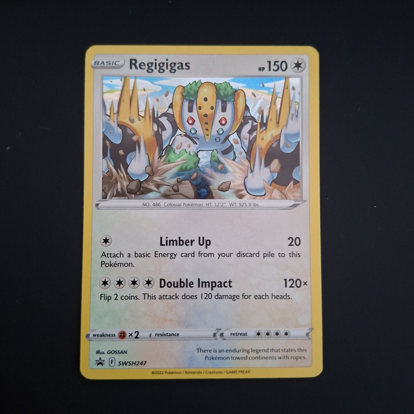 Pokémon Carte collezionabili: Regigigas SWSH247 EN – Usato da Biasca venduto da Sara_Poke123
