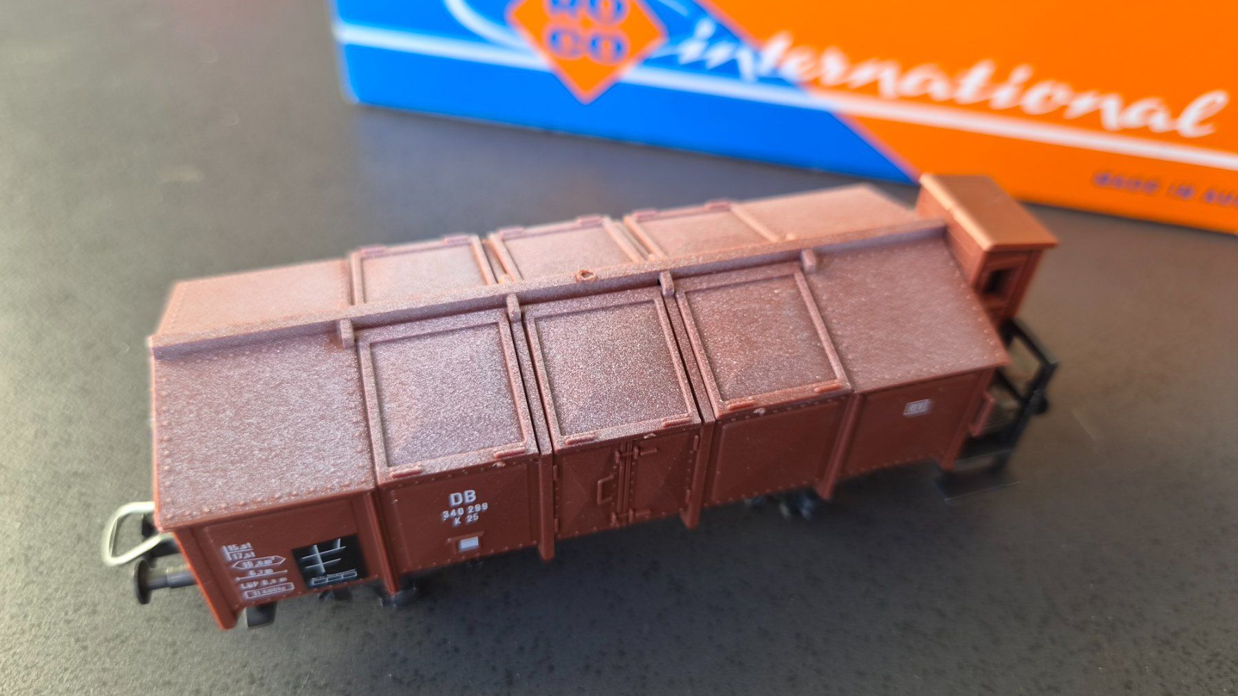 Roco Modellini di ferrovie: Roco 4389A Klappdeckelwagen H0 DC OVP – Nuovo e nell'imballaggio originale da Huttwil venduto da Tgv03 1