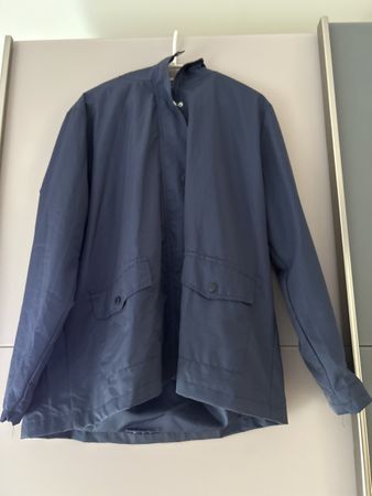 Dunkelblaue Übergangsjacke mit Kapuze, Gr. XXL NEU