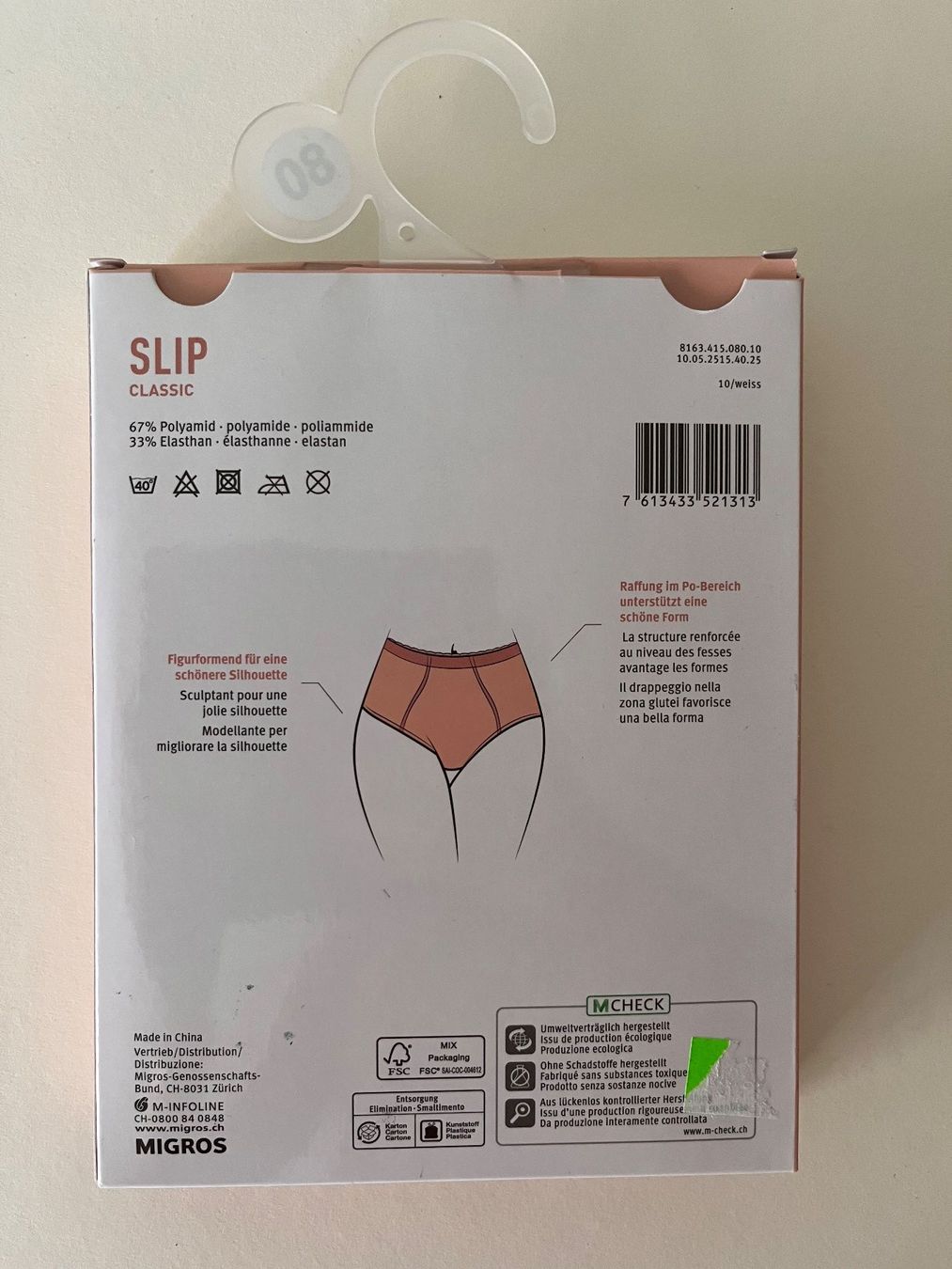 Migros Altra biancheria intima: Slip Classic, Shaping Effect medium, Grösse 44, Farbe Weiss – Nuovo e nell'imballaggio originale da Rudolfstetten venduto da gst_g7xl 1