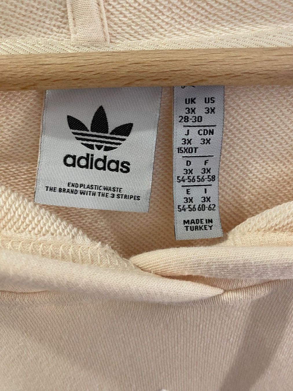 Adidas Maglioni & Felpe: Adidas Plus Size Hoodie Pullover hellbeige Gr. 3X – Usato da Pratteln venduto da a23_j2gs 9