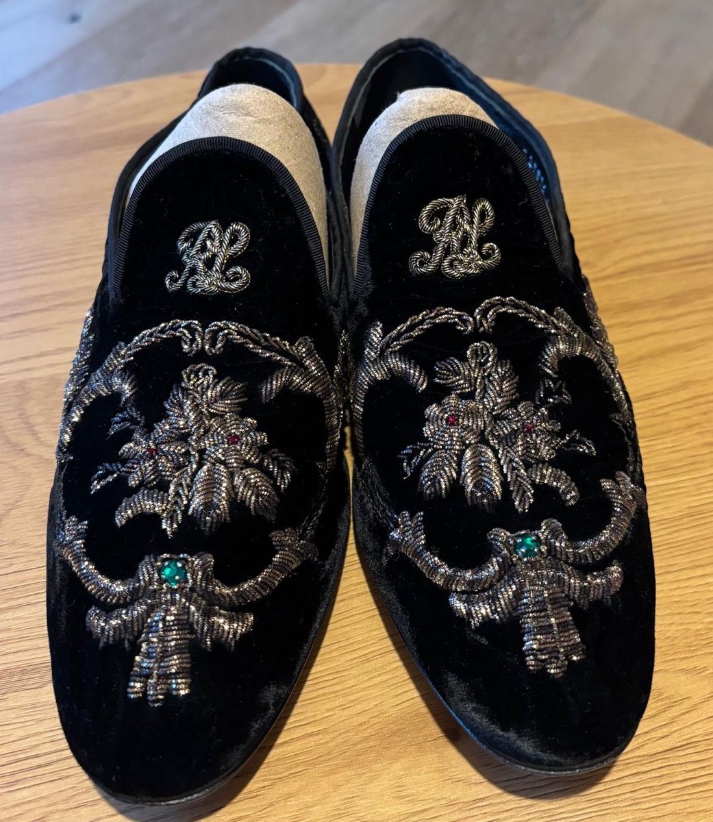 Ralph Lauren Herrenschuhe: Velvet Ralph Lauren Slipper – Neu (gemäss Beschreibung) aus Gstaad von andrea140877