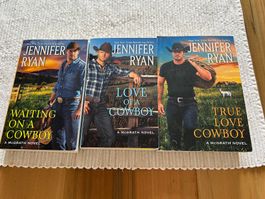 9 English Books / Modern Cowboy Romances/J. Ryan/ Fr.3.- pcs