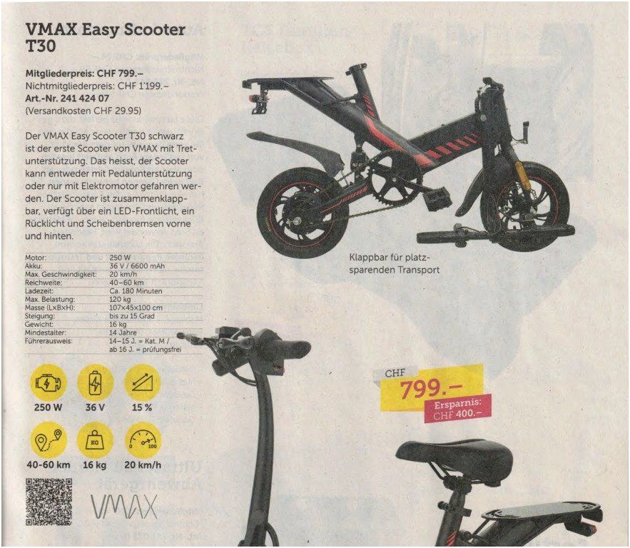 Veicoli elettrici: Fast E-Scooter, neuwertig, Top Zustand, Winter-Schnäppchen – Nuovo (secondo la descrizione) da Glattbrugg venduto da hap_8w8v 3
