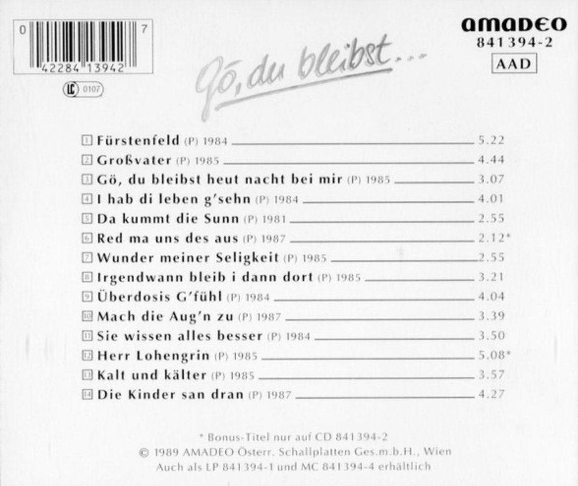 CD: STS - Gö Du Bleibst – Usato da Brunnen venduto da Barfly5 1