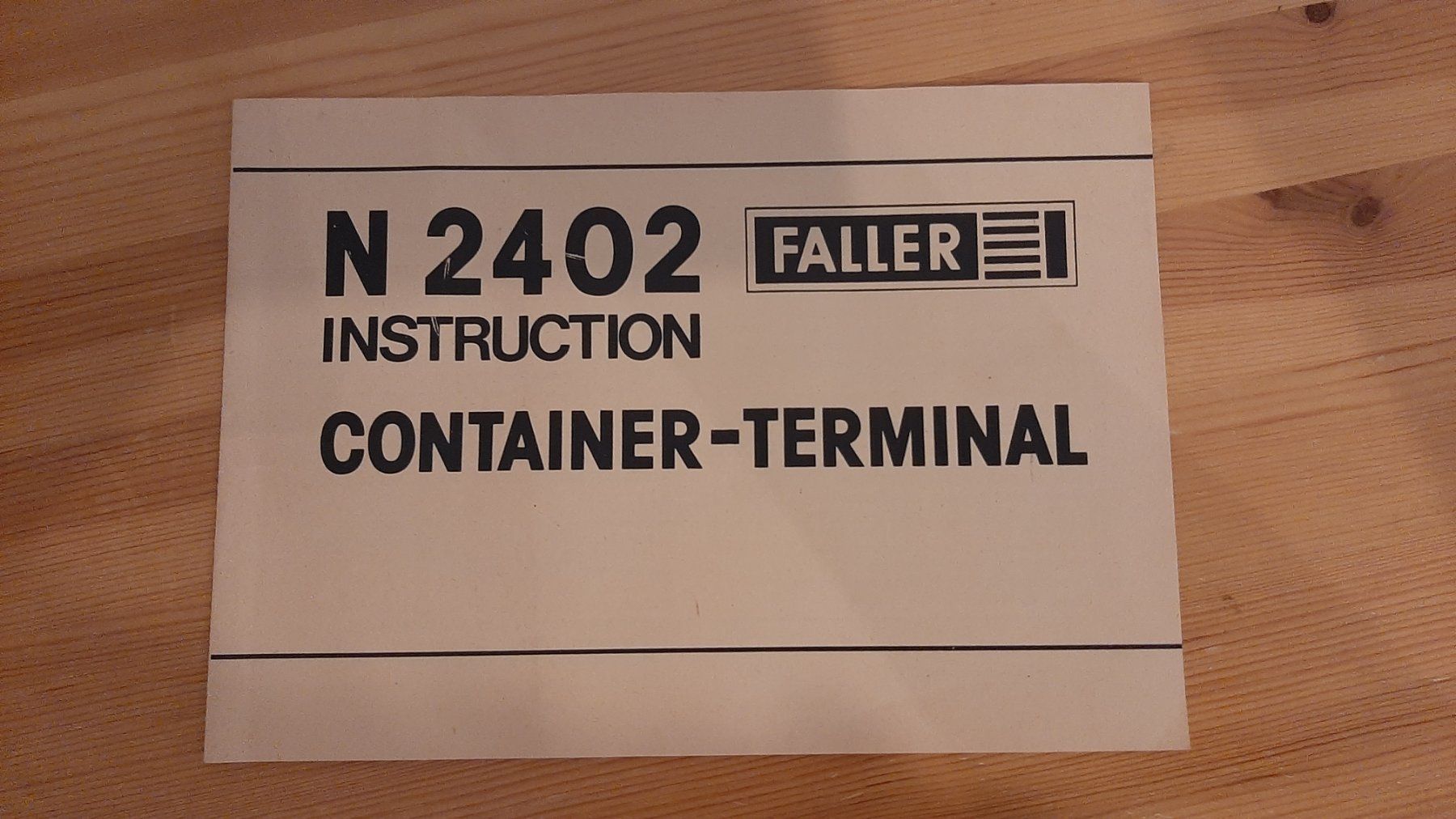Faller Trains électriques: Verkaufe FALLER - Container - Terminal - Instruction N 2402 – D'occasion à Wiesendangen par pau_56xn 1