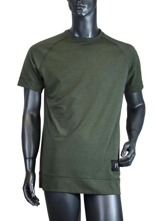 Zimtstern Herren T-Shirts mit Merino funktion/oliv/Gr. S