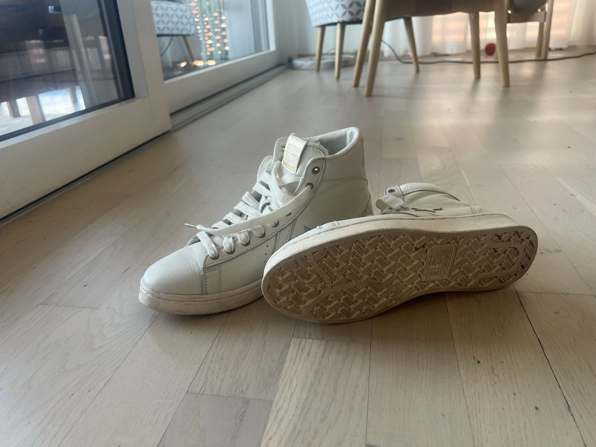Converse Scarpe da uomo: Converse Pro Leather High Top Off-White - Size 40 – Nuovo (secondo la descrizione) da Gland venduto da lorainna 9