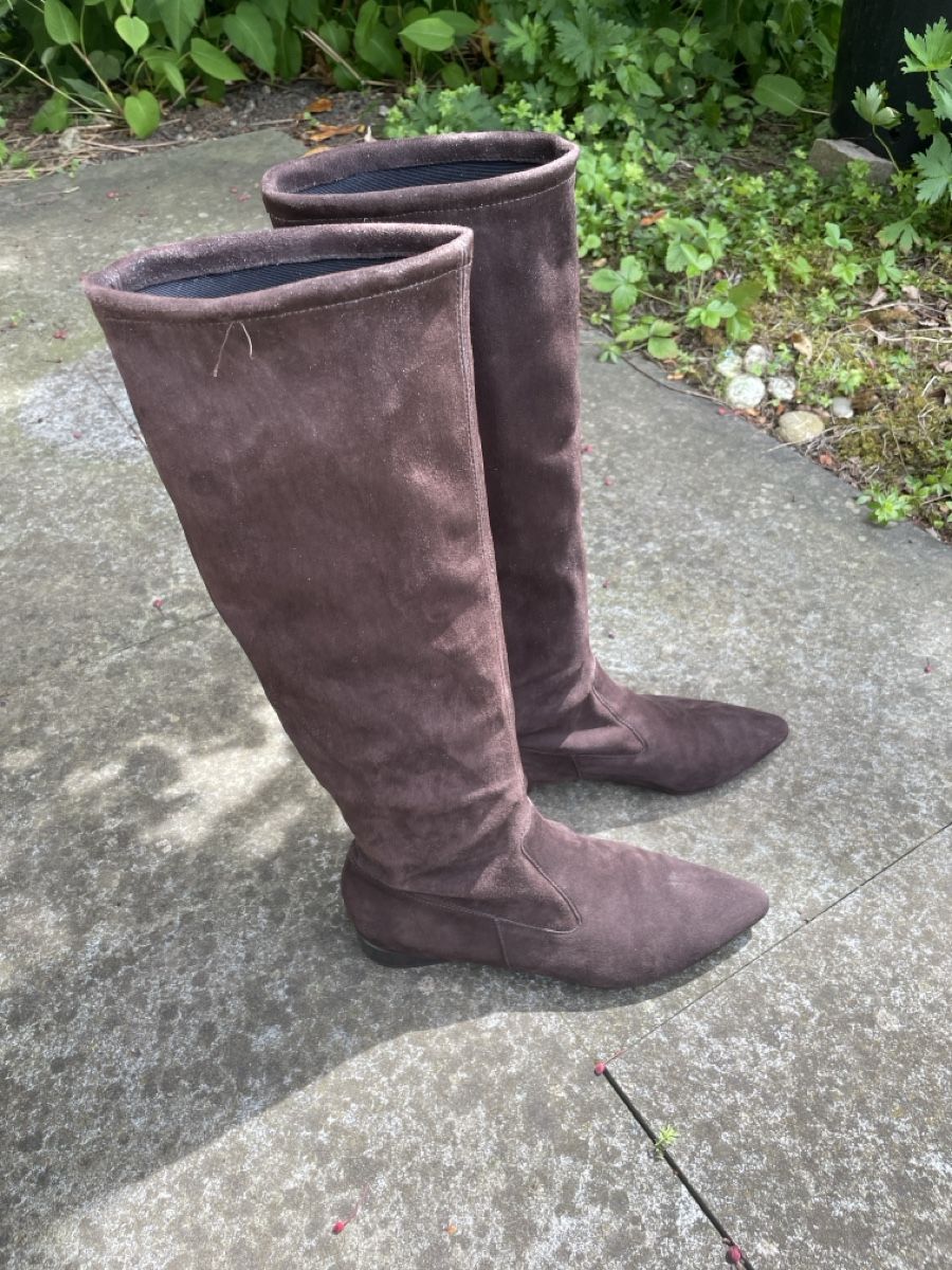 Scarpe da donna: Braune Wildleder Stiefel Grösse 39 – Nuovo (secondo la descrizione) da Zürich venduto da Galfran