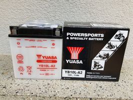 Motorradbatterie, Yuasa YB10L-A2, NEU, auch SA / SO!