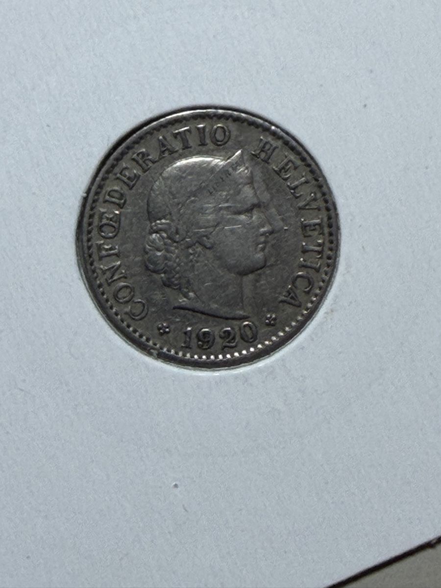 Alle Münzen: CH - 5 cts - 1920 – Gebraucht aus Payerne von Mike1682 1