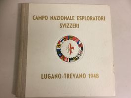 ALBUM  NUMERATO CAMPO NAZIONALE ESPLORATORI 1948 LUGANO TREV