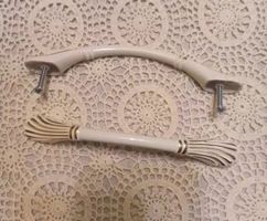 10x Retro Weißer Griff für Schränke und Wandschränke