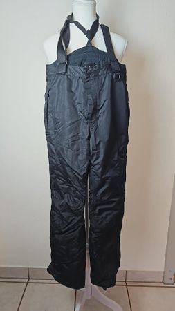 Pantalon de ski à bretelles noir, taille 146/152, occasion.