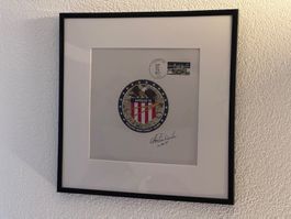 NASA - Beta Cloth signé par C. Duke, Apollo 16 + Certificat