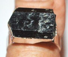 Ring D-892 – Turmalin verstellbar silbrig