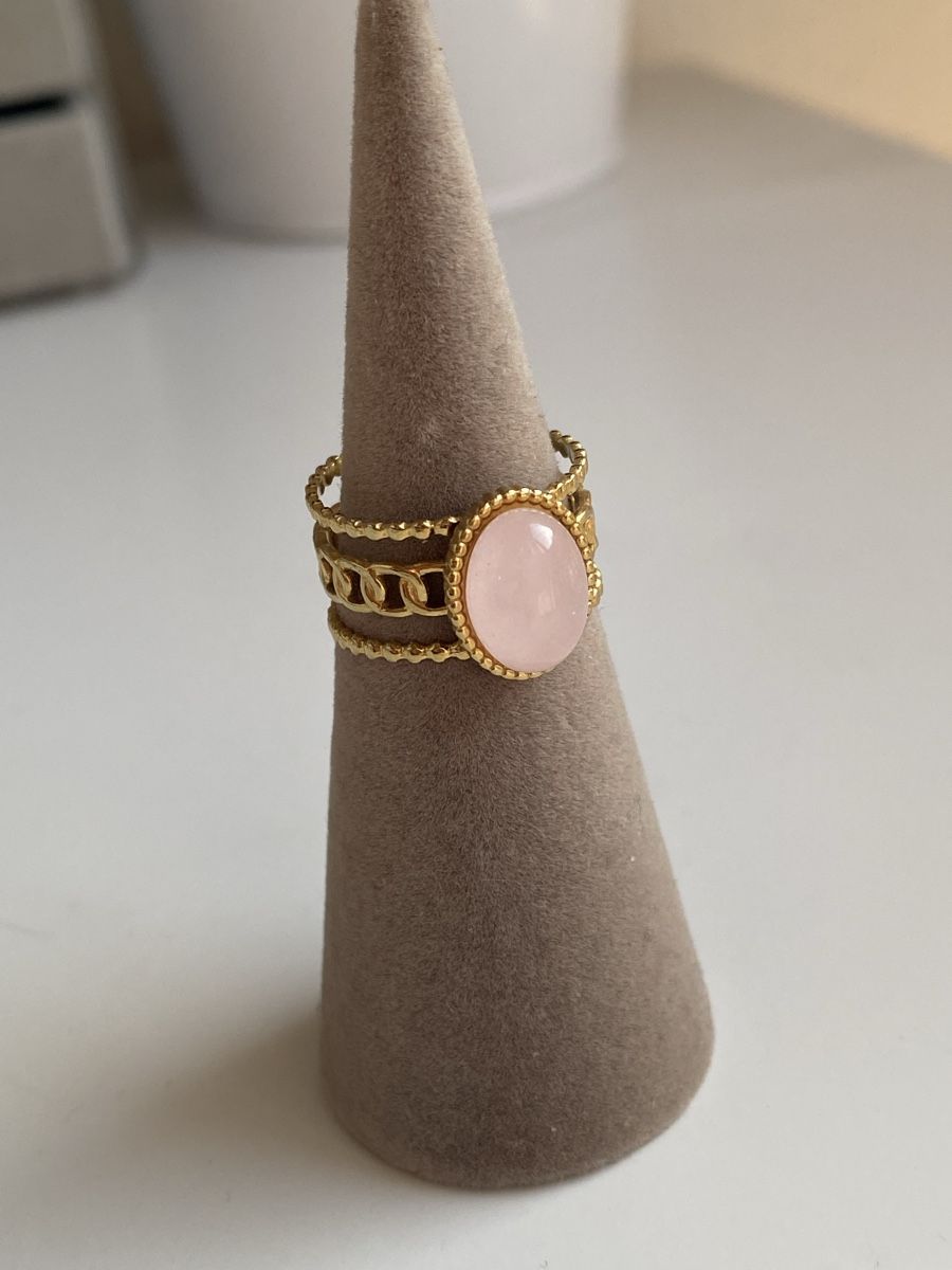 Anelli: Rosa Quartz 18KGP Edelstahl Ring – Nuovo (secondo la descrizione) da Givisiez venduto da dor_xb9k 2