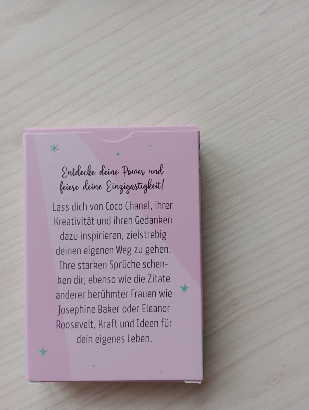 Giochi: Geschenkidee Inspirationskärtchen Coco Chanel – Nuovo (secondo la descrizione) da Wädenswil venduto da Mirm1.0 1