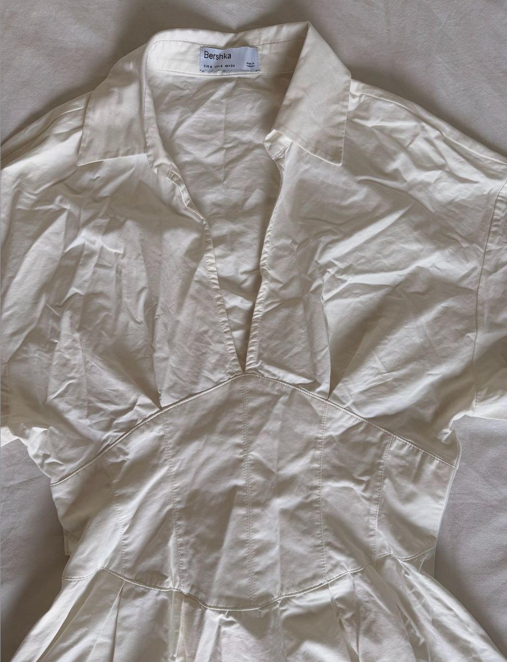 Bershka Vestiti: White corset dress – Nuovo (secondo la descrizione) da Buonas venduto da mej_6s67 2