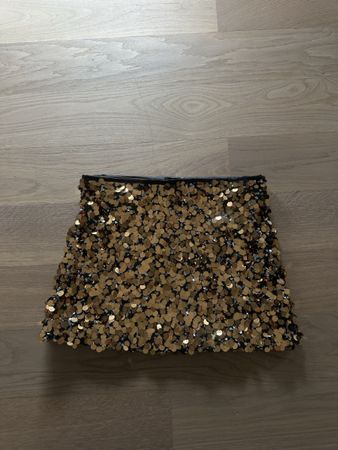 Zara Gold Pailletten Rock
