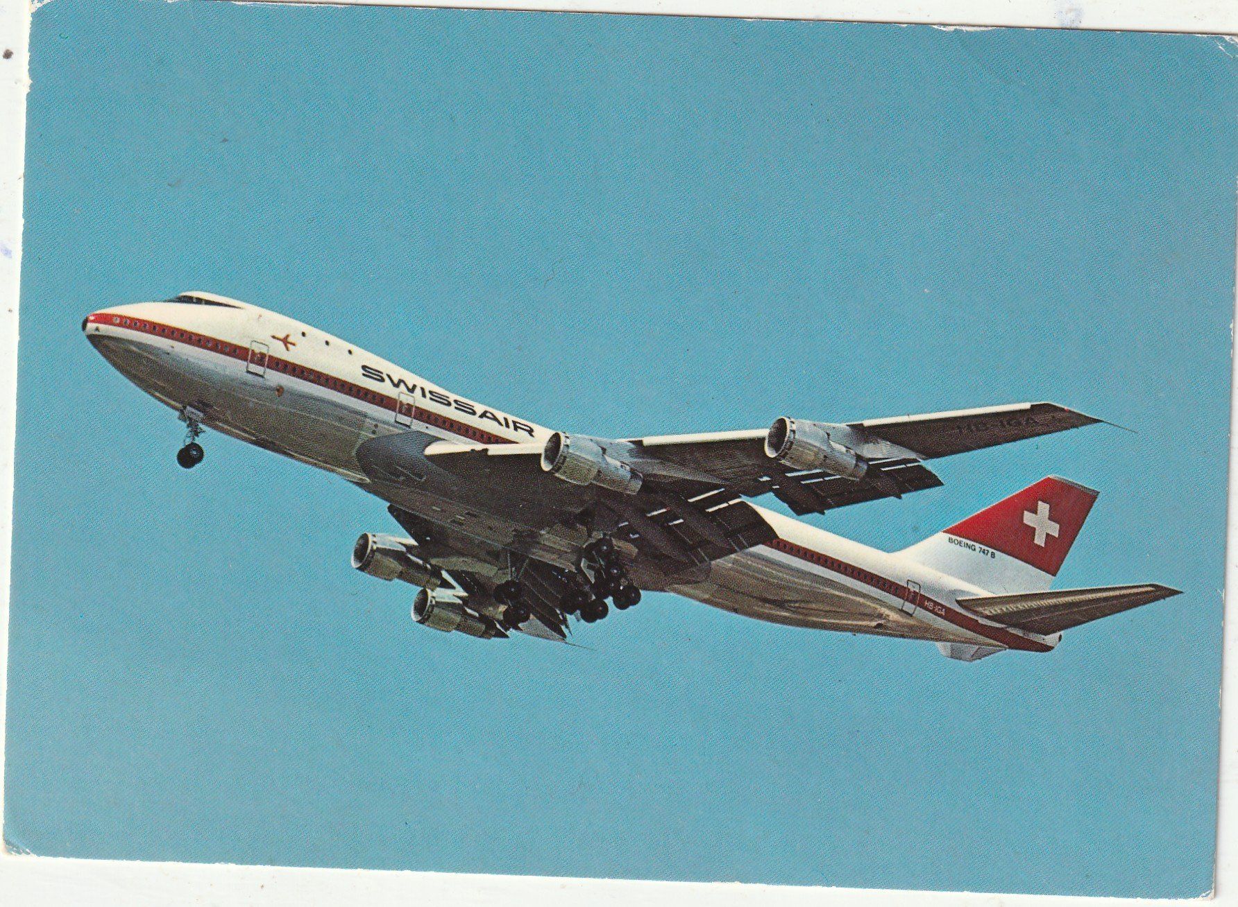 Cartoline postali: Swissair Boeing  747 – Usato da Lumbrein venduto da made02