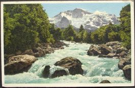 LAUTERBRUNNEN Weisse Lütschine und Jungfrau