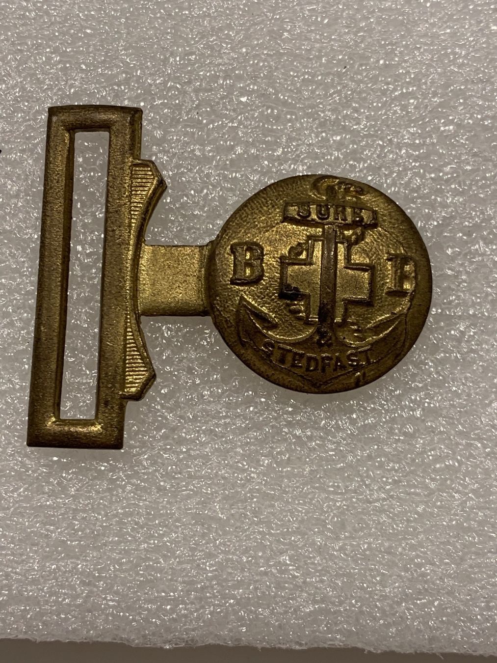 Placchette & Badge: Abzeichen Koppelschloss Boys Brigade Sure & Stedfast – Usato da Basel venduto da fasnachtsoutlet1965