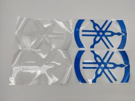 1 Paar Yamaha Logo Aufkleber Yamaha R1,R6,R7,R3,R9,Mt10,Mt09